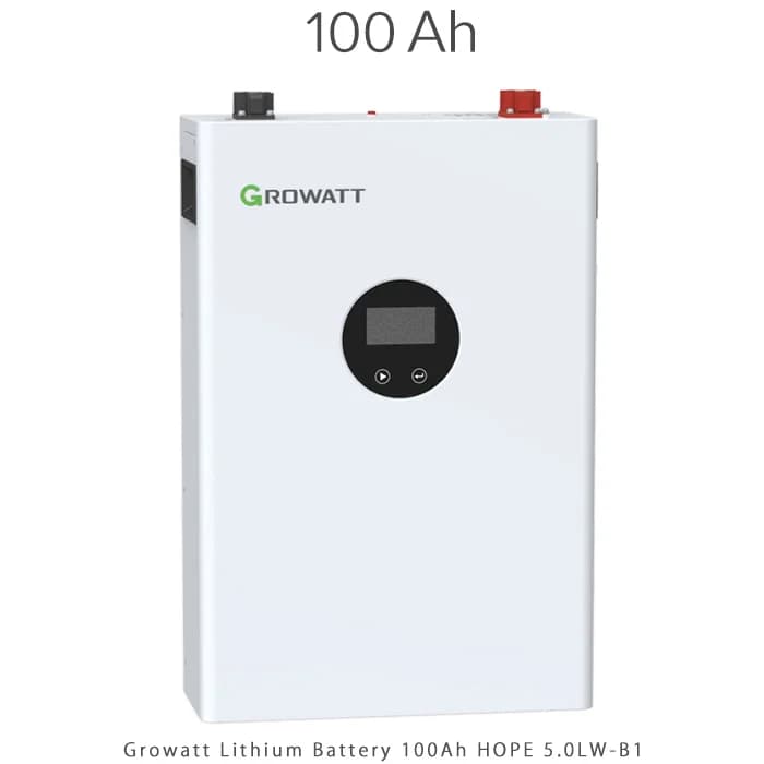 باتری لیتیومی 5 کیلووات گرووات دیواری 100 آمپر 51 ولت GROWATT 5KWh